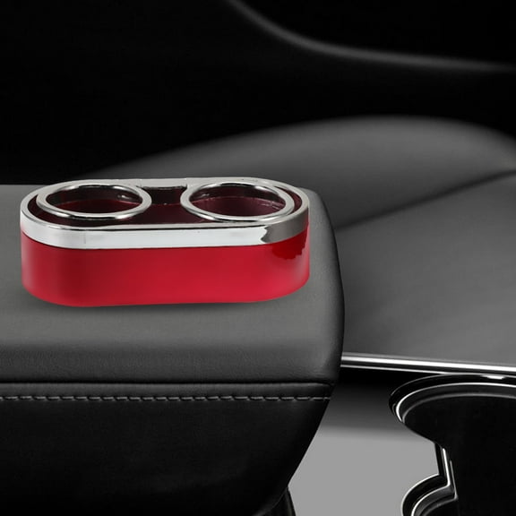SWETRACE Dual Car Cup Holder Easy Installation Red 1Pcs