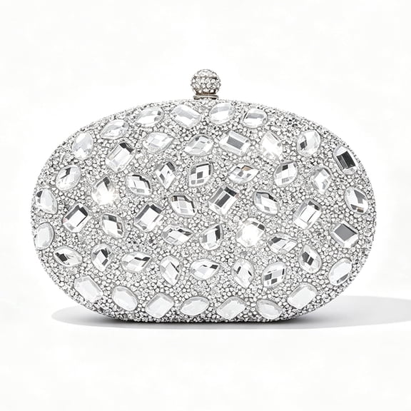 Women's Crystal Rhinestone Evening Clutch Bag