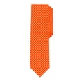 thumbnail image 2 of Jacob Alexander Boys' Prep Polka Dot Print Regular Self-Tie Neck Tie - Bright Orange, 2 of 5