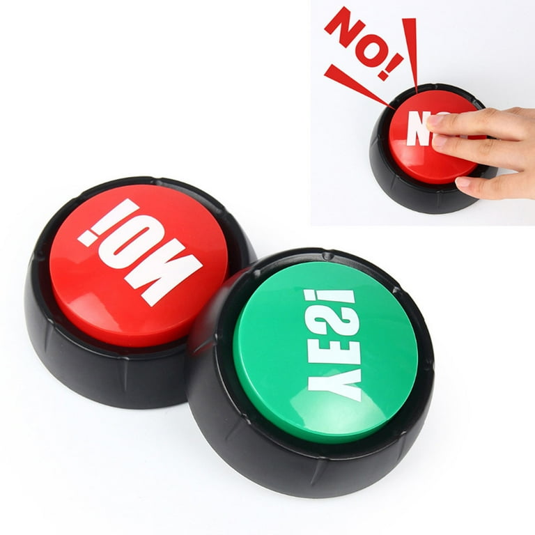 Funny NO Button - Yes Maybe or Sorry Button - QUANTITY DISCOUNTS - FREE GIFT