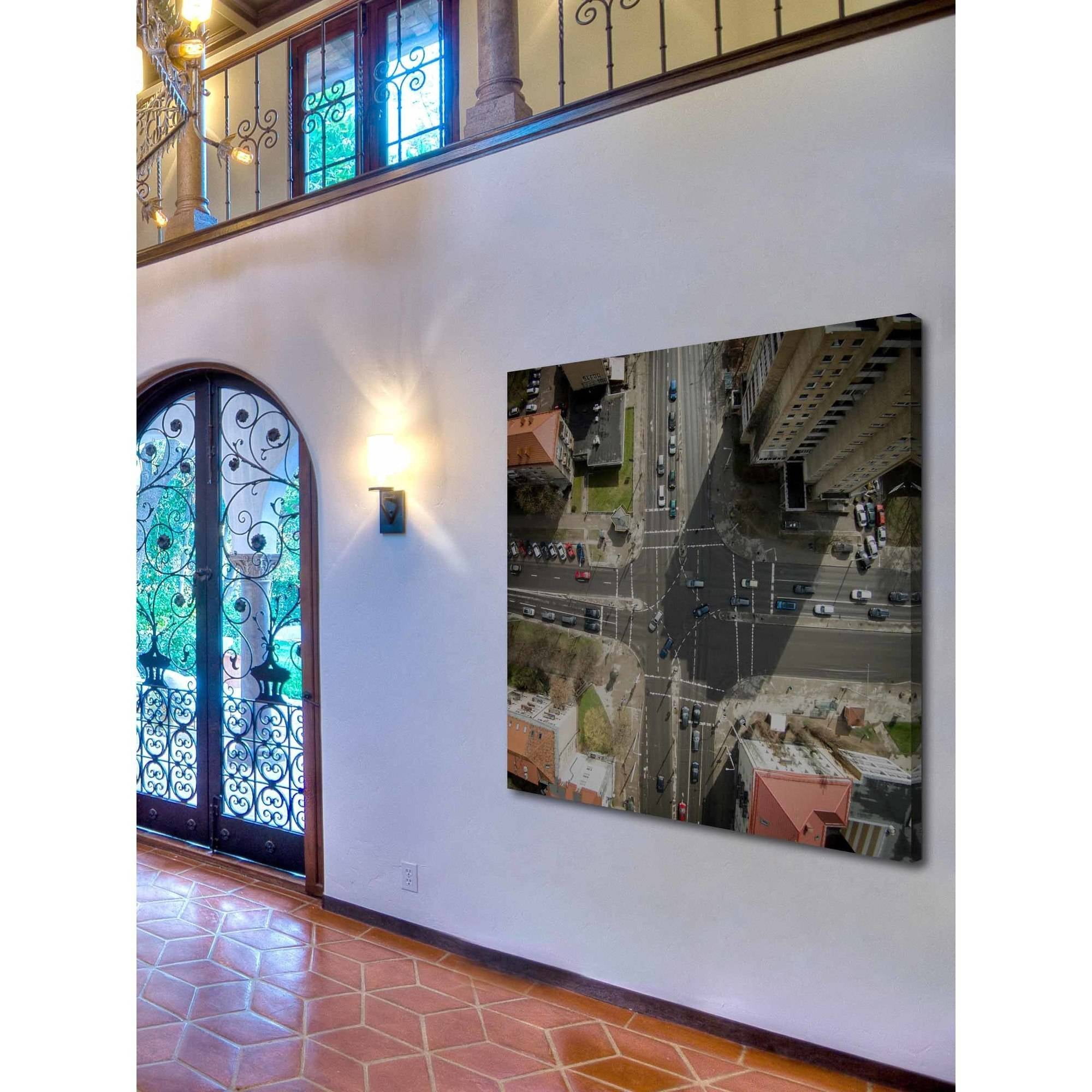 Marmont Hill "Intersection" by Karolis Janulis Painting Print on Wrapped Canvas
