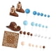 thumbnail image 1 of 31 piezas de decoraciones para pastel de vaquero, sombrero, bota, bufanda, bola, arcilla suave, espuma diseñada marrón, 1 of 9