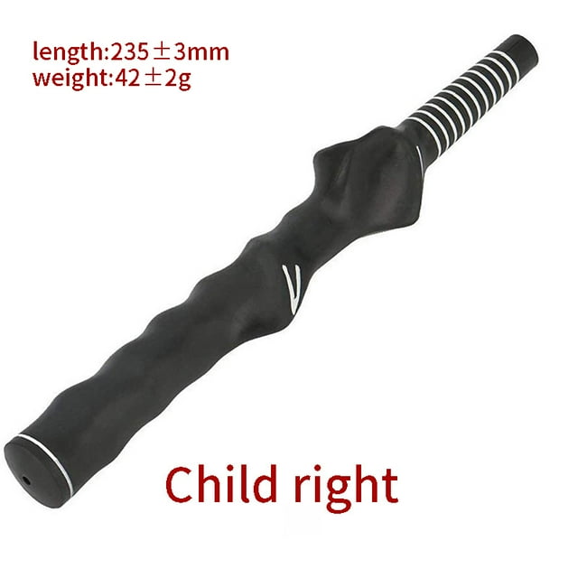 High Quality Durable Golf Rubber Hand Shape Grip Exercise Pole Grip Swing Training Outdoor Golf Position Practice Tools Child Right