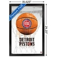 thumbnail image 3 of NBA Detroit Pistons - Drip Basketball 21 Wall Poster, 14.725" x 22.375", Framed, 3 of 3