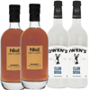 Nkd Distillery Whiskey 2 Pack Alternative Premium Non-Alcoholic Spirit 750 ML Bottles w 2 Pack Owen’s Mixers Club Soda 750 ML Bottles - Perfect for Mocktails - A