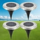 thumbnail image 1 of Luz De Tierra Camino decorativo Paisaje Luces 4pcs Solar para el hogar (Luz cálida + 12LED), 1 of 8