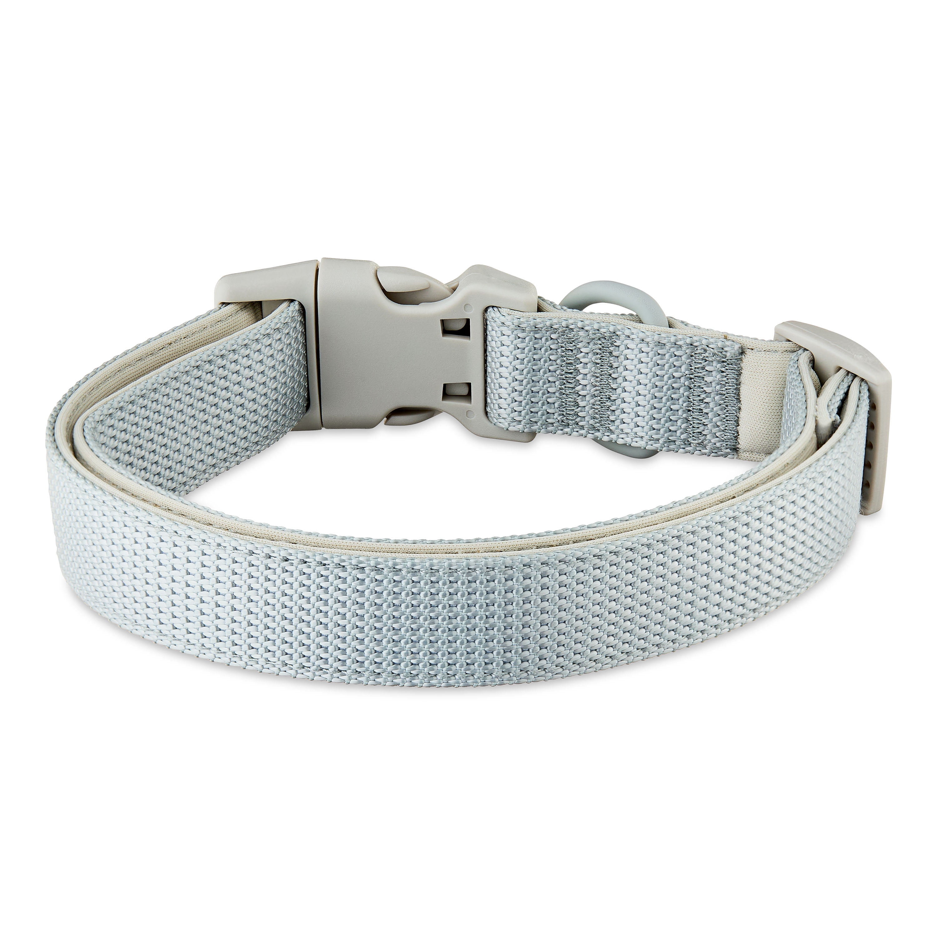 Vibrant Life Neoprene Cushioned Adjustable Dog Collar, Gray, L