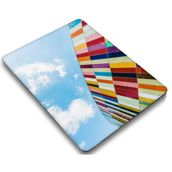 Plastic Hard Case Cover for 2022/2021/2020/2019/2018 Release New MacBook Air 13" & Cable Tie Model: A2337 m1/A2179/A1932 Colorful B 0692