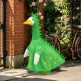 thumbnail image 7 of Sruoe Porch Goose Outfits, Green Dinosaur Dress Set Goose Clothes Dress, Duck Clothes for 23 Inch Lawn Statue, Outdoor Statue Wear Goose Clothing, Goose Costume for Yard Garden Patio Decor, 7 of 7