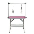 thumbnail image 3 of Jopath 42"Foldable Pet Grooming Table with Tool Storage Rack Pet Bathing/Drying Table with Non-Slip Surface,Rope and Adjustable Stand,Home Salon Grade for Dog Cat Pink, 3 of 9