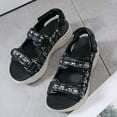 thumbnail image 6 of Mostsola Womens Platform Sandals Fashion Summer Dressy Athletic Shoes Hook and Loop Beach Shoes, 6 of 9