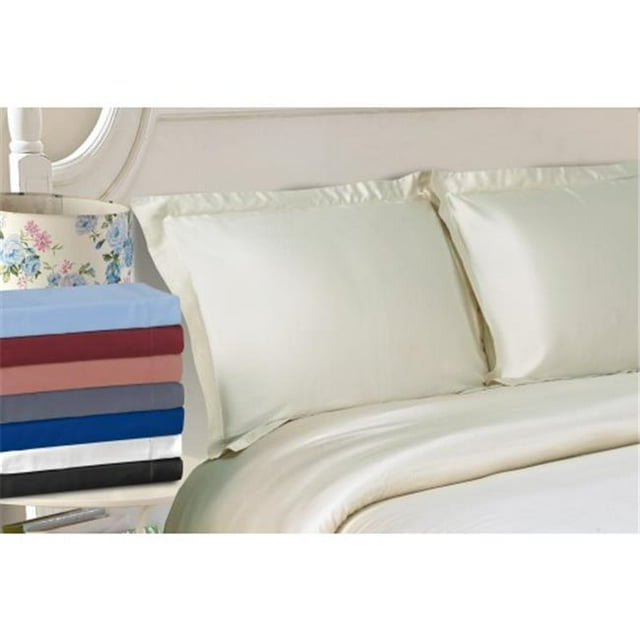 Superior MO300FQDC SLLB 300 Full & Queen Duvet Cover Set, Modal Solid - Light Blue
