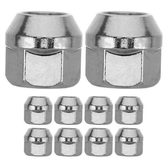 10pcs Trailer Lug Nuts Steel Tire Lug Wheel Nuts Open End Acorn Lug Nuts For Wheel Lug Studs Rv Truck Tire Bolt