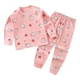 thumbnail image 4 of Wonitaaizi Toddler Girl Clothes Sweatshirt Top Jogger Pants Set 2Pcs Fall Outfit Long Sleeve Sweatshirts Jogger Pants Set Pink for Size 18-24 Months, 4 of 4