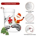 thumbnail image 7 of Cauagu Moose Kissing Under Mistletoe for Christmas Stockings,1-Pack Large Xmas Stocking Holiday and Farmhouse Stocking Fit for Christmas Holiday Party Decoration(17.7*11 Inch), 7 of 7