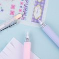thumbnail image 3 of Convenient Useful DIY Scrapbook Handmade Crafts Pen Shaped Press Type Cutting Knives Ceramic Blade Cutter Craft Tools Paper Cutter WHITE, 3 of 8