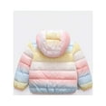 thumbnail image 4 of ATOGUTA Toddler Girl Coat Cute Long Sleeve Tie-Dye Hooded Jacket Fashion Keep Warm Winter Coat Pink, Size 1T-6, 4 of 4