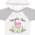 thumbnail image 4 of Inktastic Yaya's Girl Heart Flowers Girls Baby Bodysuit, 4 of 5