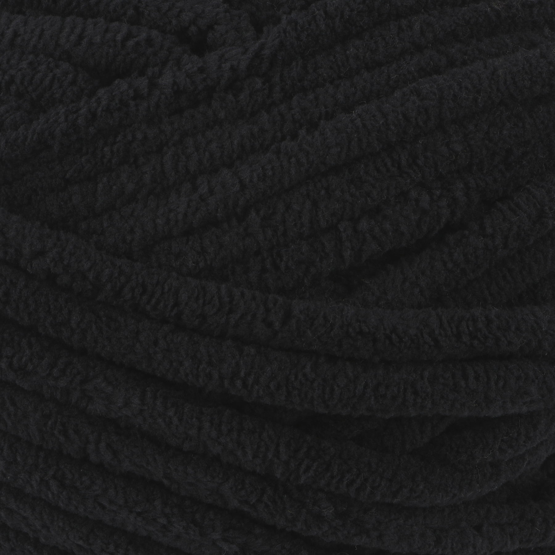 Crafted by Catherine Plush Chenille Yarn for Knitting, Crocheting and Amigurumi - 4 Pack (8.8 oz / 250g, 152 yards each skein), Black, Gauge 6 Super Bulky