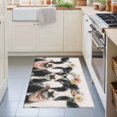 thumbnail image 3 of 2x3 Ft Entryway Area Rug, Funny Cows Kitchen Rug Runner Washable Floor Mat, Retro Country Animals Floral Wreath Farmhouse Beige Non Slip Indoor Door Mat Throw Carpet for Bathroom Living Room Bedroom, 3 of 8