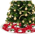 thumbnail image 3 of GZHJMY Christmas Penguin Snowmen Christmas Tree Skirt 48" for Indoor Outdoor Holiday Party Office Store Cupboard Decoration, 3 of 5