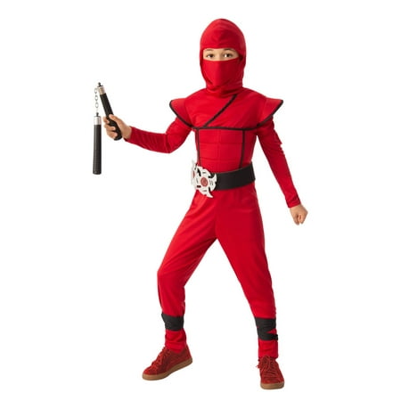 Boys Stealth Ninja Red Halloween Costume