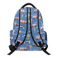 thumbnail image 2 of Psesaysky Cartoon Dinosaur Fire Brigade Elementary Bookbag with Soft Padded traspirante School Bags, Large Capacity 17 Inch Book Bag for Middle School Primary School Travel, 2 of 9