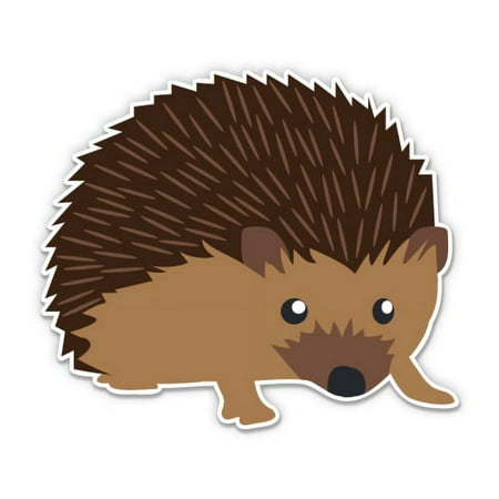 Hedgehog Cute - 3" Vinyl Sticker - For Car Laptop Water Bottle Phone - Waterproof Decal