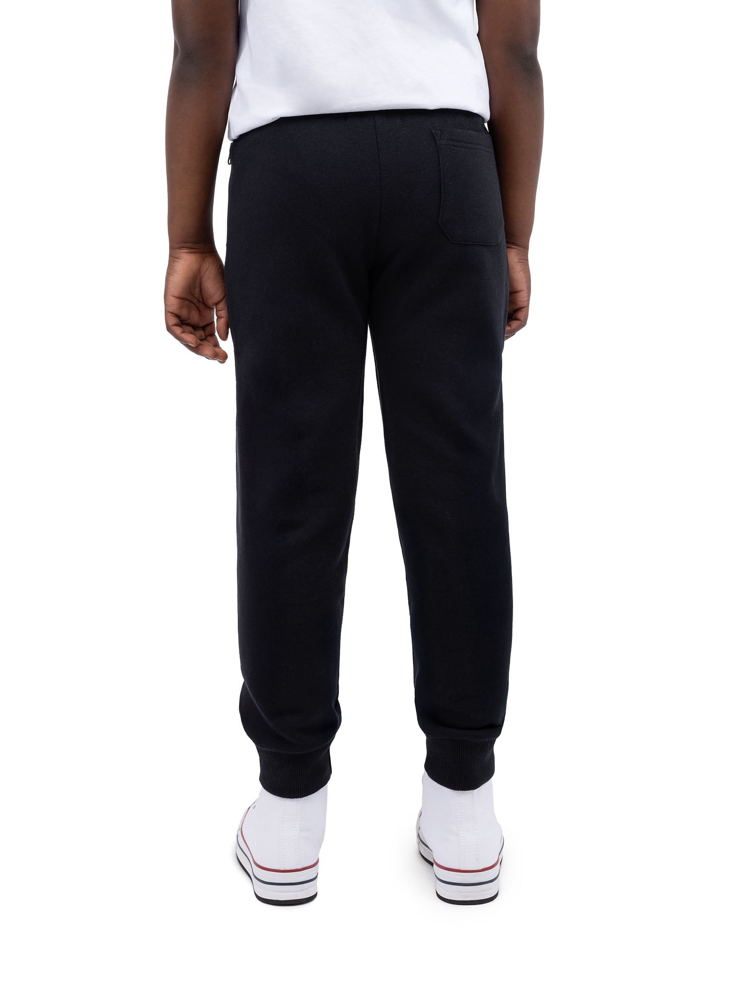 U.S. Polo Assn. Boys Fleece Jogger Pant Zip Pocket, Sizes 4-18