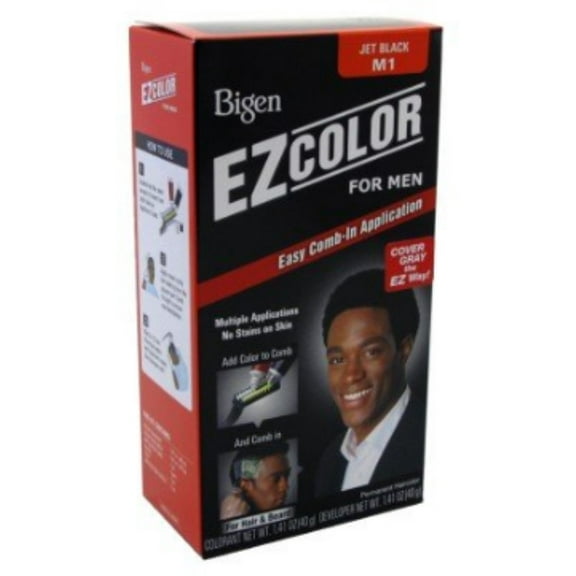 Bigen Ez Color For Men Jet Black Kit M1, 1 ea (Pack of 3)