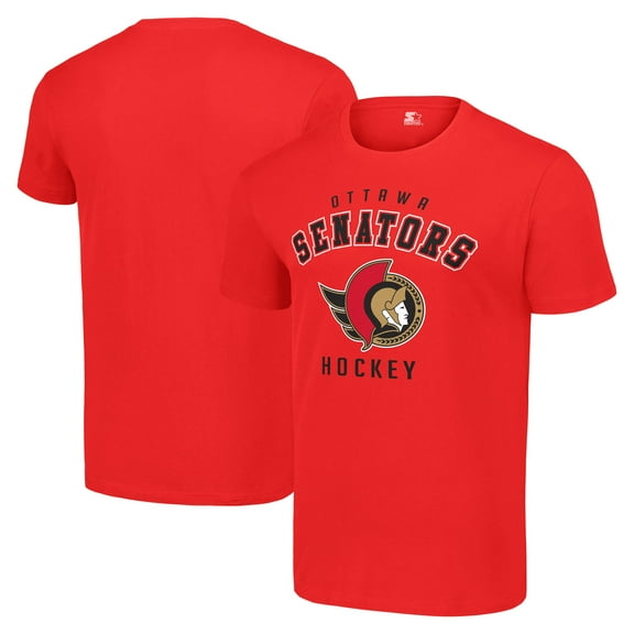 Men's Starter Red Ottawa Senators Logo T-Shirt