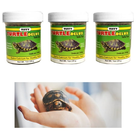 3 Pack Turtle Deluxe Food Extra Calcium Shell Protein Vitamin Aquatic