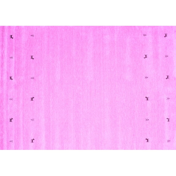 Ahgly Company Indoor Rectangle Solid Purple Modern Area Rugs, 7' x 9'