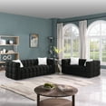 thumbnail image 1 of Holaki 3+2 Living Room Sofa Set, Modern Loveseat and 3 Seat Couch Furniture, Black, 1 of 9
