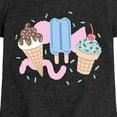 thumbnail image 3 of Instant Message - Ice Creams  - Toddler & Youth Girls Short Sleeve Graphic T-Shirt, 3 of 6