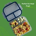 Small Go Containers MyGo Container Small To-Go 3-Compartment Food Container, 8