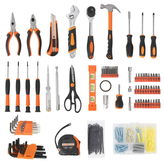 GloryStar 247 Piece Tool Set, General Home/Auto Repair Tool Kit, Combination Package Mixed Tool Set Hand Tool Kit with Plastic Toolbox Storage Case