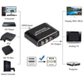 thumbnail image 4 of TAPDRA For HDMI to RCA Converter Black Aluminum, 1080P Support, for Analog Video & Audio Output, 4 of 10