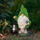 thumbnail image 3 of Gnomo de felpa de 33cm, decoración de jardín alimentada por energía solar con linternas, decoración de estatua de jardín al aire libre, 3 of 6