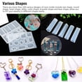 thumbnail image 2 of Silicone Resin Mold for Jewelry Casting, 229Pcs Silicone Casting Molds and Tools Set, DIY Crystal Pendant Epoxy Resin Making Kit for Resin Casting Beginner, Contains Bear/Heart/Star/Round Shapes, 2 of 5