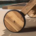 thumbnail image 3 of Kadence Natural Wood Stained Kitchen Serving Cart, 3 of 5