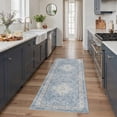 thumbnail image 5 of KUETH Modern 5x7 Area Rugs for Living Room, Non Slip Machine Washable Retro Rugs, Low Pile Chenille Print Rug for Bedroom, Dining Room, Home Office, 5 of 6