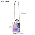 thumbnail image 2 of FORMRS Crossbody Bag for Women Quilted Travel Shoulder Cell Phone Purse with Chain Strap Handbag, Pastel Pink Marble Pattern, 2 of 7