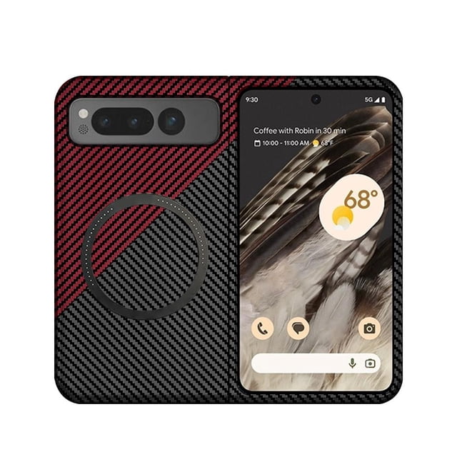 LUVCLS Funda magnética para teléfono móvil con carga inalámbrica para Google 9Pro Fold