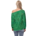 thumbnail image 4 of Kcolen St Patricks Day Shirts Women Shamrock Printed Womens Funny St Patricks Day T Shirts O Neck Soft Casual Long Sleeve Blouses Womens Womens' Tops, Tees & Blouses,Green, 4 of 5