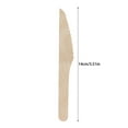 thumbnail image 4 of Wooden Knives Disposable,100pcs,Biodegradable Knives,Compostable Knives,Disposable Wooden Cutlery,Wooden Knife,Wooden Disposable Cutlery Knives for Parties,Disposable Utensils Party Supplies,14cm, 4 of 9
