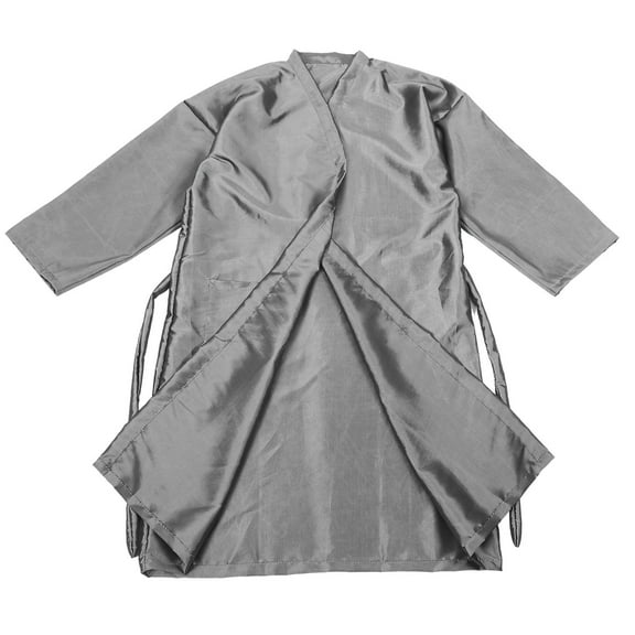 LOLIPPYY Hair Stylist Cape and Client Gown Set, Grey Stain Resistant Salon Robe for Hair Cutting and Styling