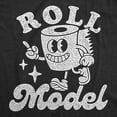 thumbnail image 2 of Mens Funny T Shirts Roll Model Sarcastic Toilet Paper Graphic Novelty Tee for Men Graphic Tees, 2 of 9
