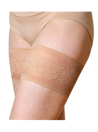 Gabriella Lace Thigh Band - Anti Chafing - Stops Legs Rubbing Together -  BEIGE
