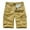 Khaki, variant on Turilly Men's Summer Shorts Shorts With Zipper Pockets InseamSummer Solid Color Casual Shorts Multi-Pocket Cargo Shorts L
